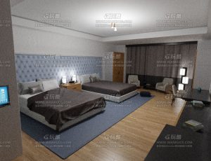 旅馆卧室—Blend项目源文件