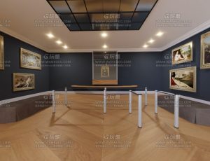 名画展馆—Blend项目源文件