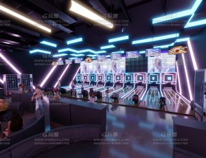 霓虹灯保龄球俱乐部—Blend项目源文件