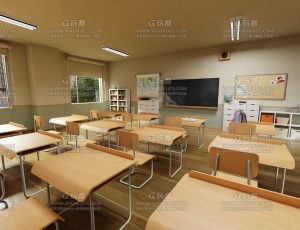 普通学校教室—Blend项目源文件