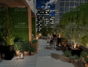 夜晚休闲区—Blend项目源文件