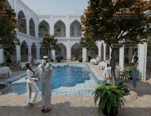 中东土豪别墅园区—Blend项目源文件