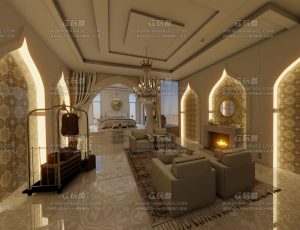 中东土豪卧室—Blend项目源文件