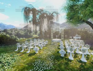 户外树林婚礼现场—Blend项目源文件