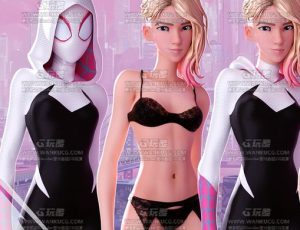 风格化女蜘蛛侠——Blend模型