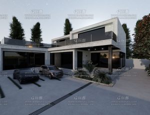 高档设计感简洁别墅—Blend项目源文件