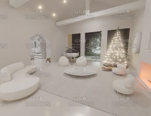 白净圣诞屋—Blend项目源文件