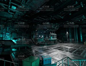 大型科技蓝色暗调氛围控制室—Blend项目源文件