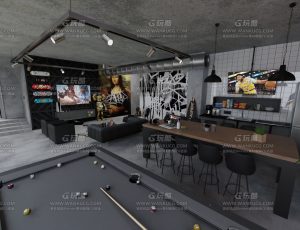 时尚个性风格单身大公寓—Blend项目源文件