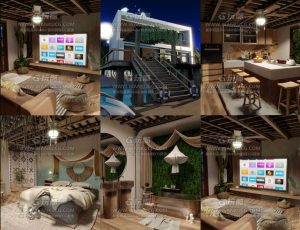 海边高档别墅—Blend项目源文件