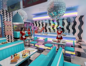 洛圣都休闲餐厅—Blend项目源文件