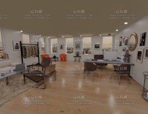 现代时尚老板办公室—Blend项目源文件