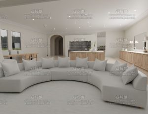 白色大空间别墅—Blend项目源文件