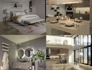 高级高档富豪别墅套房—Blend项目源文件