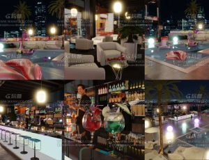 高级露天派对酒吧—Blend项目源文件