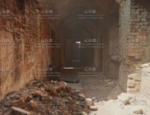 高精度战争废弃地牢走廊—Blend项目源文件