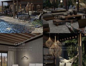 山庄平层别墅—Blend项目源文件