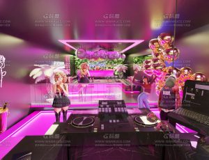 紫色氛围小酒吧—Blend项目源文件