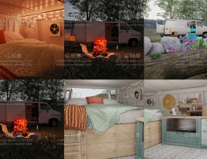 野炊房车场景—Blend项目源文件