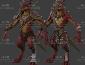 恶魔士兵魔龙—Blend模型