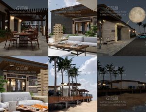 海边大餐厅—Blend项目源文件