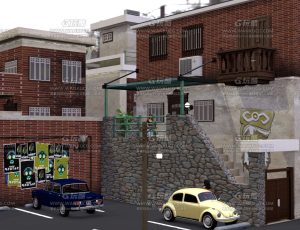 红砖房街道—Blend项目源文件