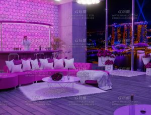 紫色玫瑰酒吧—Blend项目源文件