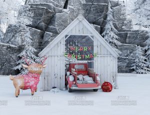冬季圣诞礼物小屋—Blend项目源文件