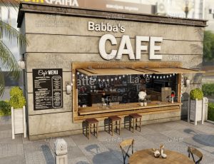 公园咖啡厅—Blend项目源文件