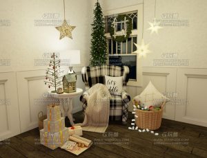 圣诞风格角落—Blend项目源文件