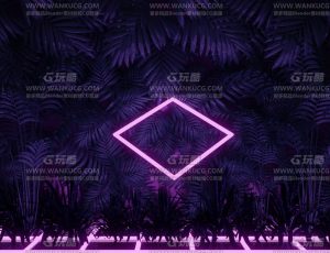 紫色氛围光影场景—Blend项目源文件