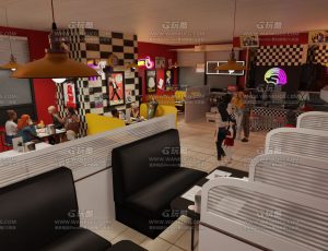 夜晚营业快餐厅—Blend项目源文件