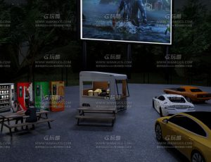 户外小吃路边摊—Blend项目源文件