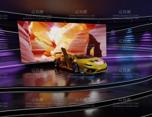 豪车展览台—Blend项目源文件