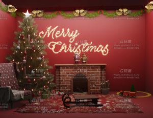 圣诞小场景房间—Blend项目源文件