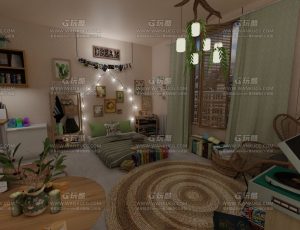 贫民廉价单身公寓—Blend项目源文件