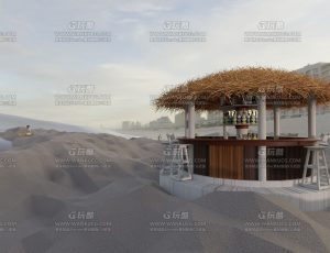 沙滩休闲时光场景—Blend项目源文件