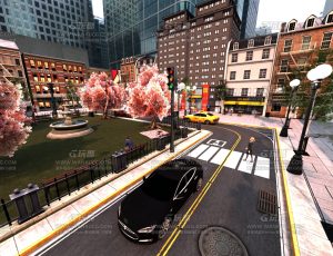 美国公园街道—Blend项目源文件