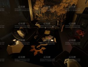 占卜卡牌卧室—Blend项目源文件