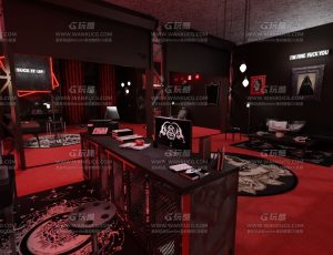 暗黑时尚风格卧室—Blend项目源文件