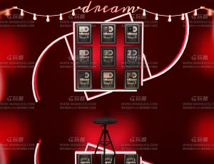 红色拍照棚—Blend项目源文件