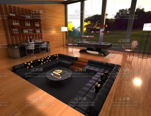 家庭娱乐室—Blend项目源文件