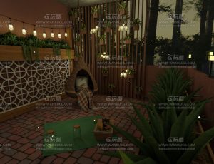 阳台休闲区—Blend项目源文件