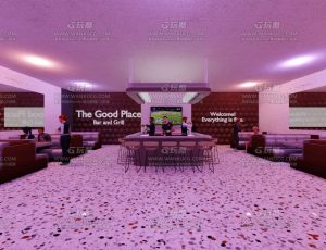 安静紫色氛围酒吧—Blend项目源文件