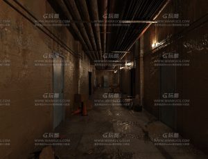 废弃昏暗走廊—Blend项目源文件