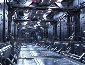 高级酷炫科幻甲板走廊—Blend项目源文件