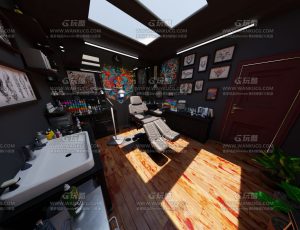 高档纹身设计工作室—Blend项目源文件