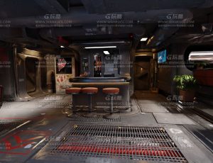 赛博朋克高精度大餐厅—Blend项目源文件