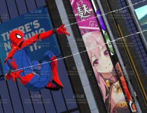 三渲二蜘蛛侠喷丝场景—Blend项目源文件