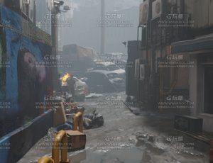 垃圾废墟贫民窟街道—Blend项目源文件